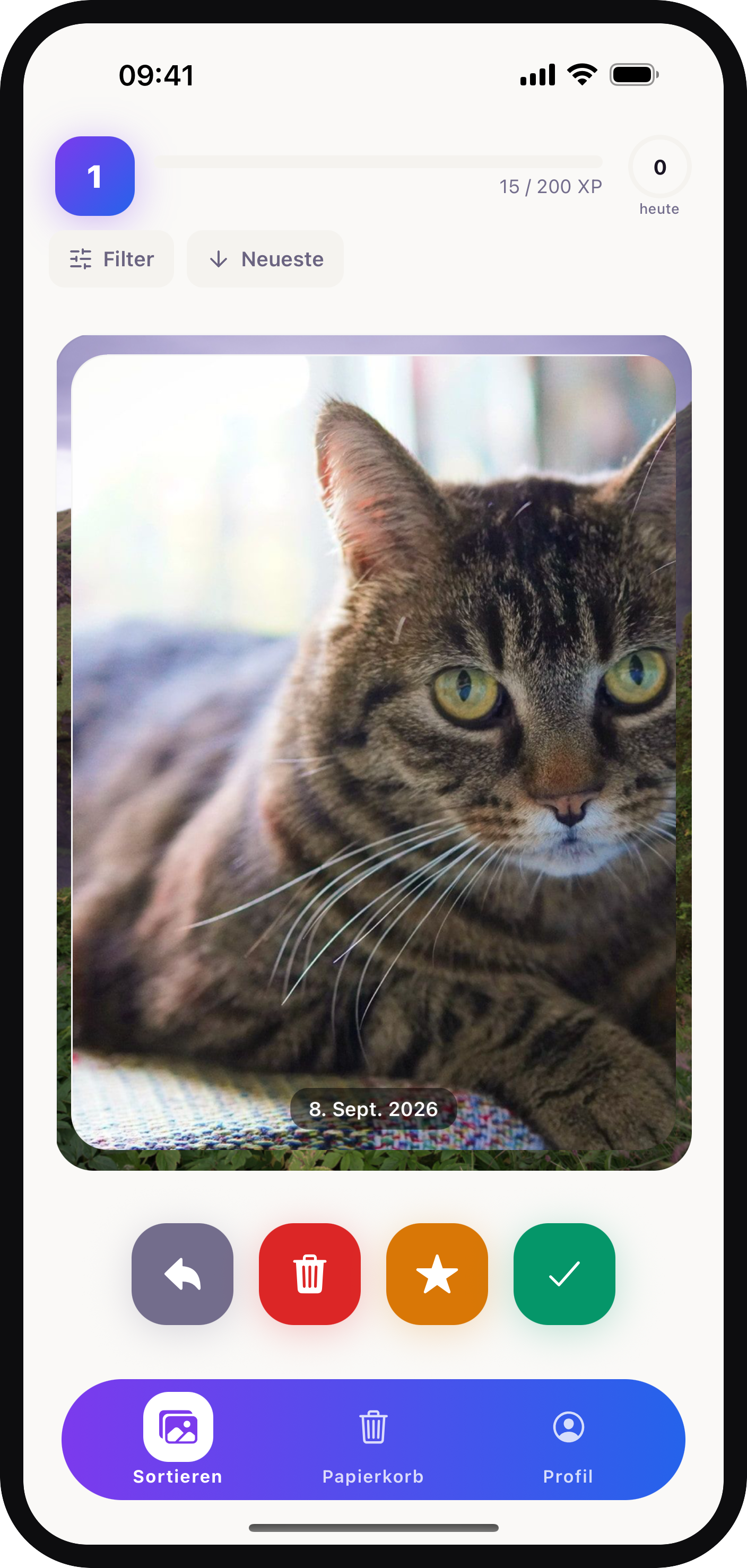 Sortery App Screenshot